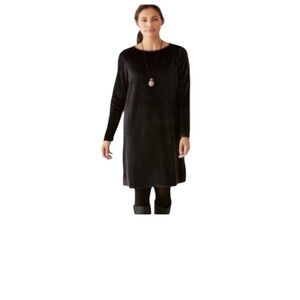 NWT J.Jill oversized Black Long Sleeve Dress